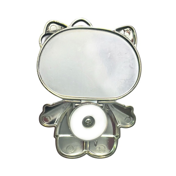 HELLO KITTY Rotatable Foldable Mobile Phone Stand With Mirror Purple/ Gold - Picture 2 of 8